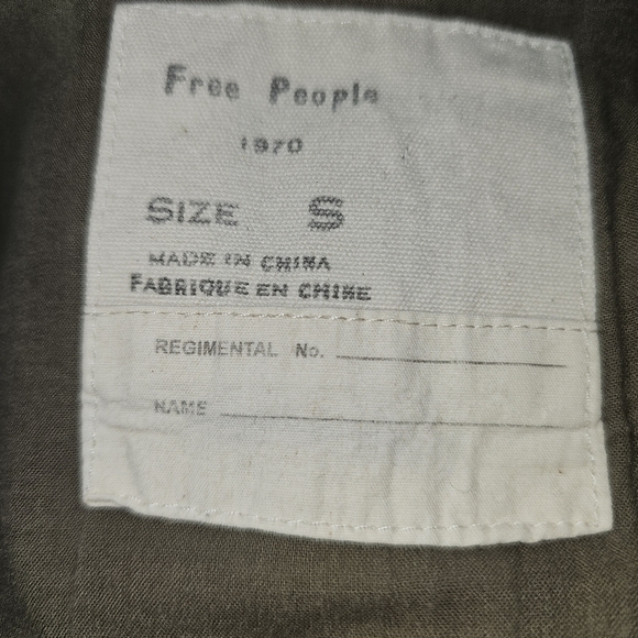 Free People Follow Your Heart Tribal Print Cargo Jacket In S - Picture 7 of 8